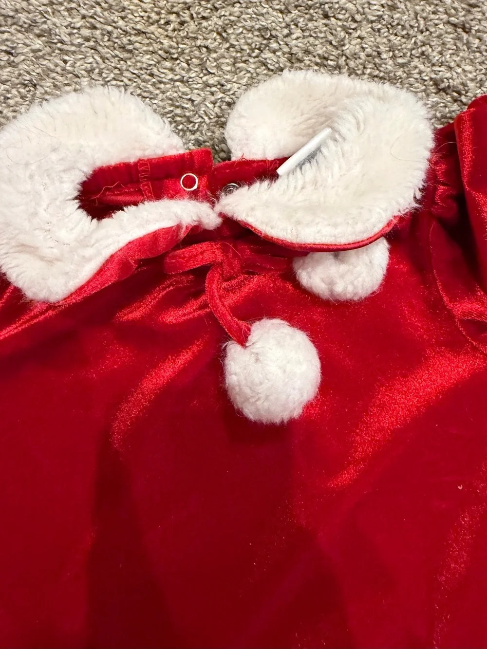 Vintage Wonder Kids Toddler Girls Doll-Red Velvet White Fur-Christmas Dress 2t